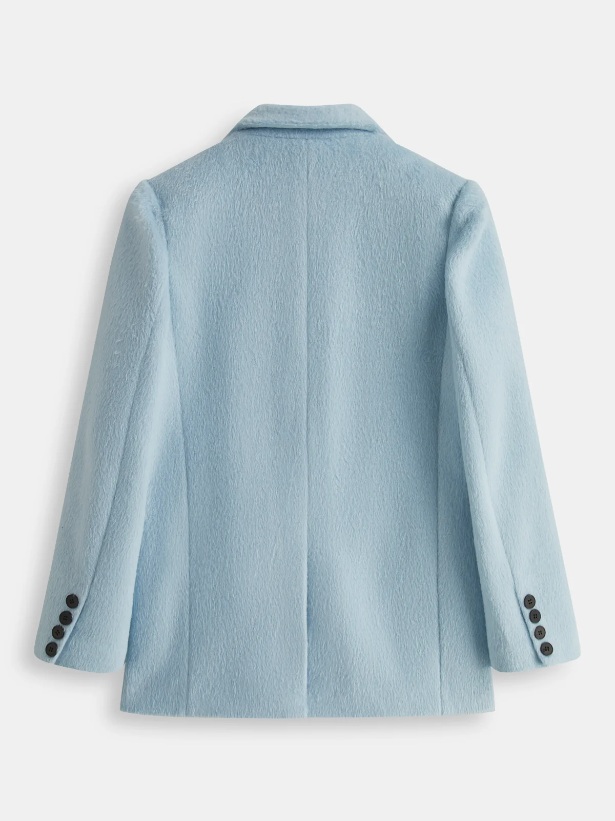 Double-Breasted Fuzzy Blazer - Wholesalesil