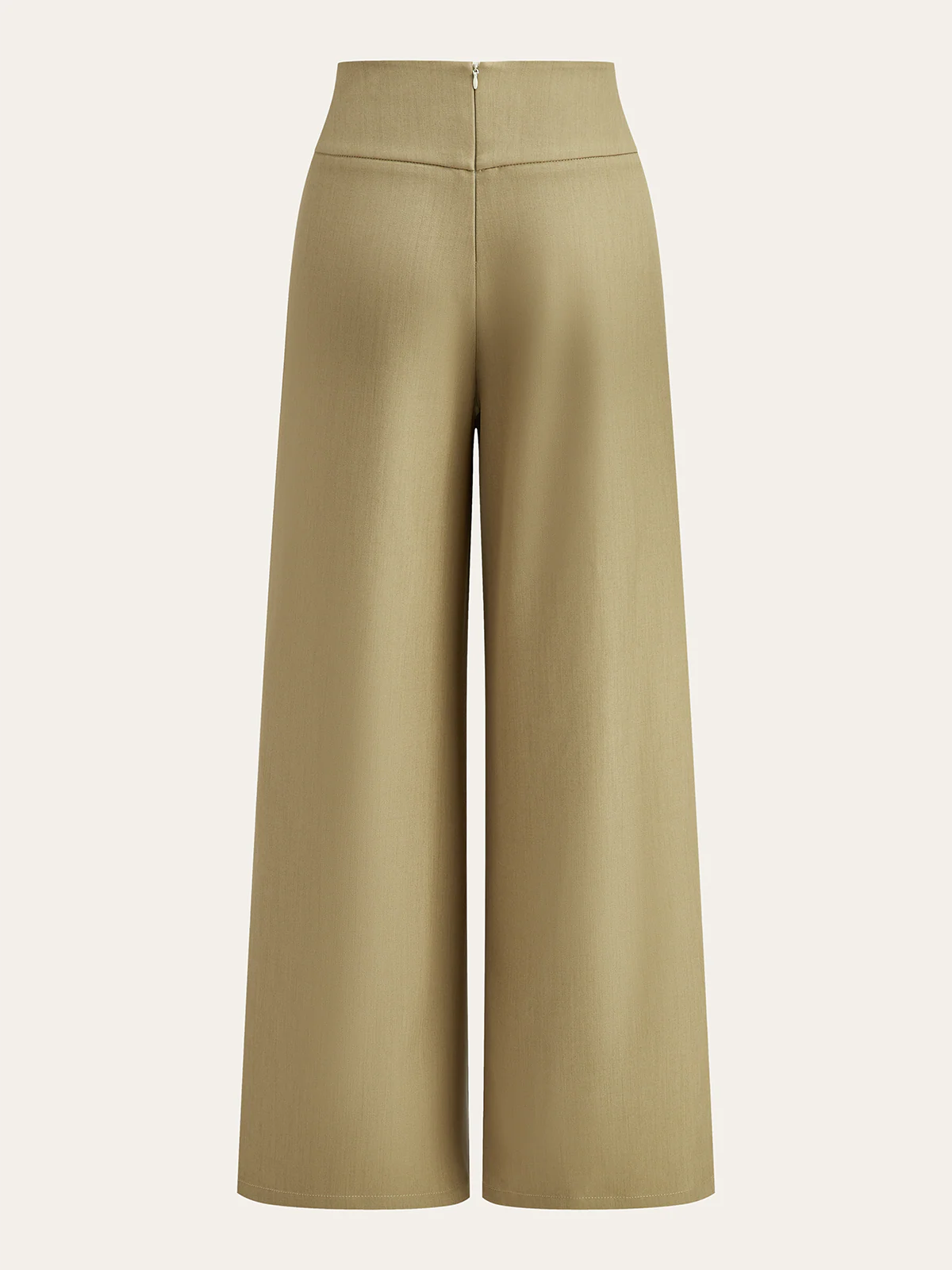 Asymmetric Ruched Mid-Waisted Pants - Wholesalesil