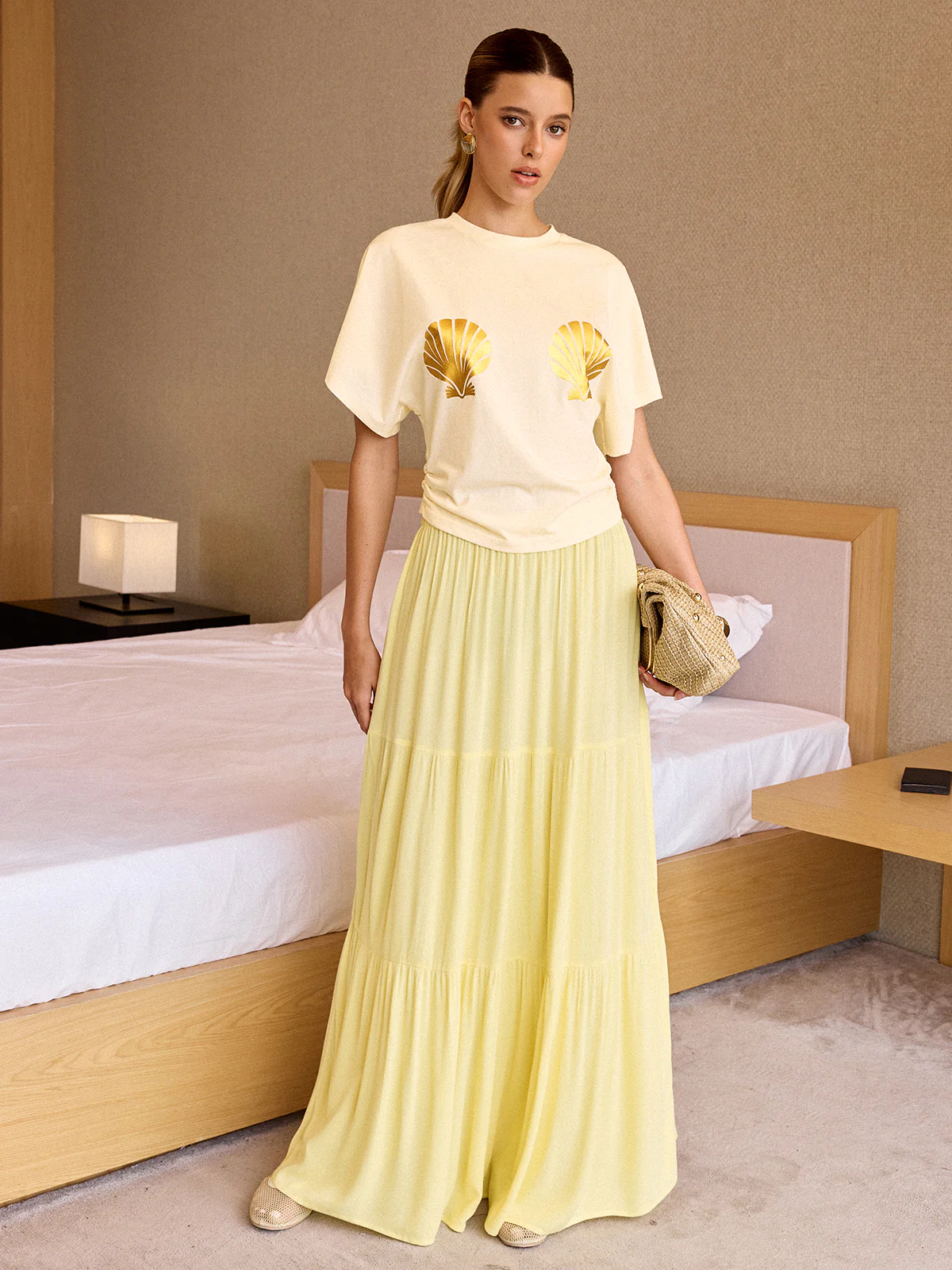 Shell Print T-Shirt - Wholesalesil